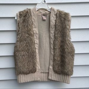 Faux fur vest